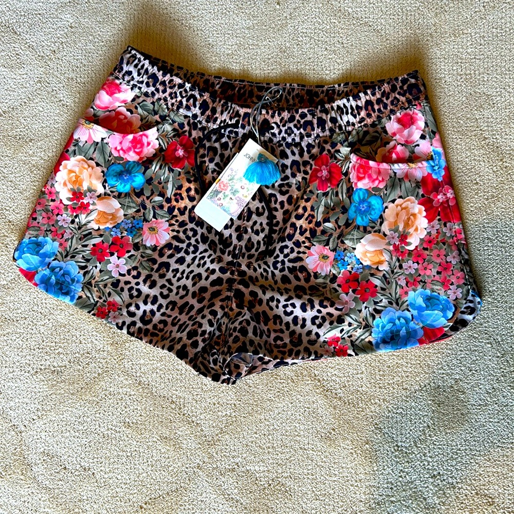 Johnny Was boardshorts. Size small. New with tags.